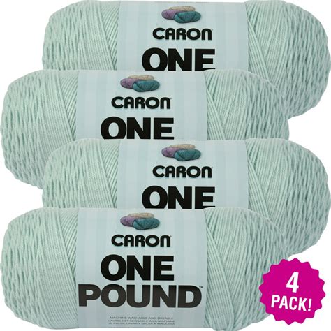 Caron One Pound Yarn Pale Green Multipack Of 4