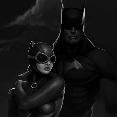 1080x1080 Batman 4k Catwoman Art Superhero 1080x1080 Resolution