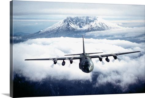 Military Aircraft Above The Clouds Wall Art Canvas Prints Framed