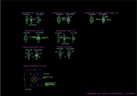 Electrical Switches Dwg Detail For Autocad • Designs Cad