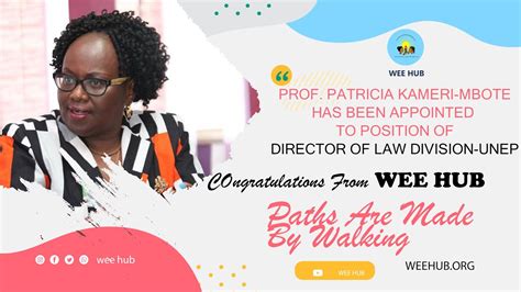 Prof Patricia Kameri Mbote Director Of Law Division Unep Youtube