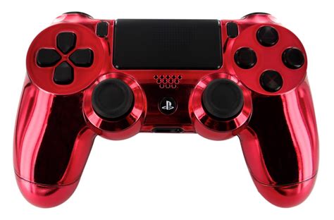 Red Chrome Crystal Ps4 Custom Un Modded Controller Exclusive Design