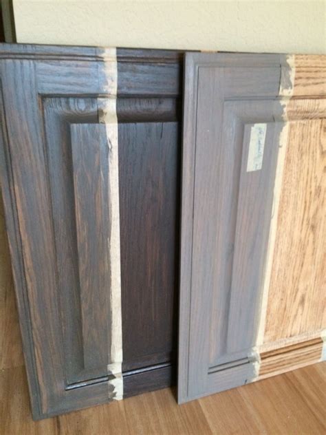 8 Pics Restaining Oak Cabinets Gray And Review Alqu Blog