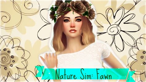 Sims 4 Create A Sim Nature Themed Sim Youtube