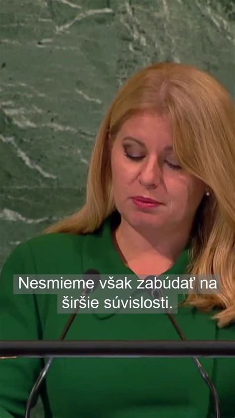 Naša Pani Prezidentka Zuzana Čaputová Znovu Ukázala že Na ňu Môžeme