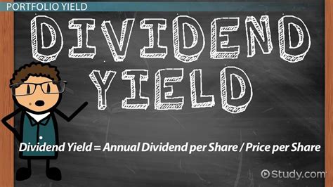 Dividend Yield Definition Formula And Calculation Lesson