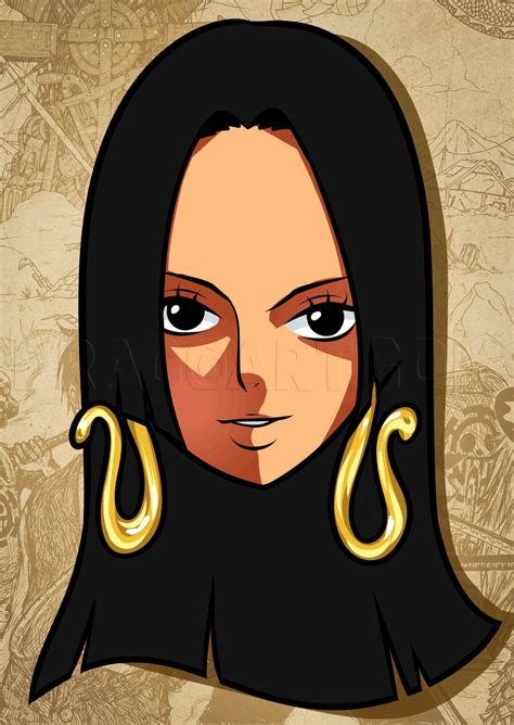 How To Draw Boa Hancock From One Piece Step By Step Drawing Guide By