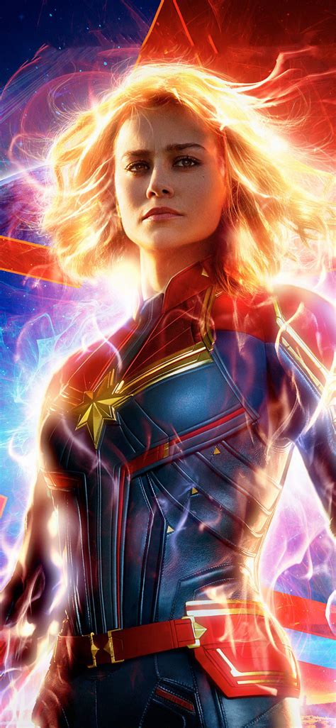 Captain marvel's comic and cosmic origins. 1125x2436 Captain Marvel Movie Poster 2019 Iphone XS ...