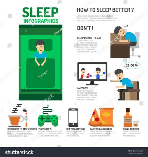 sleep infographics how to sleep better stock vector illustration 329202320 shutterstock