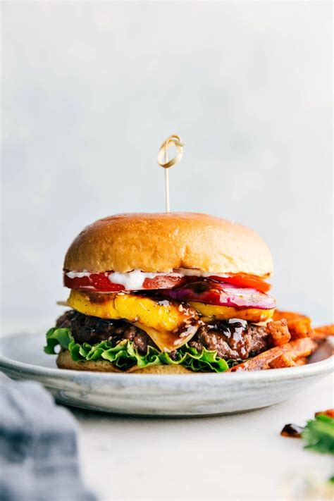 Teriyaki Burger With Grilled Pineapple Chelsea S Messy Apron