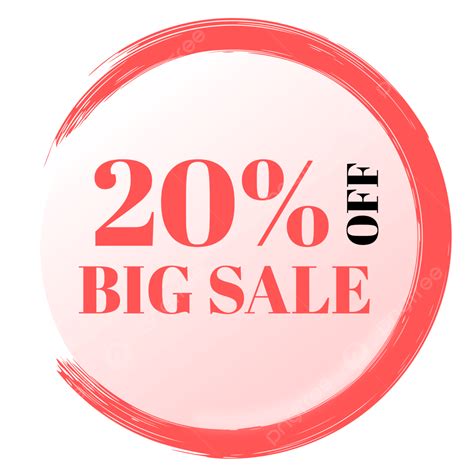 Big Sale 20 Off Png Vector Psd And Clipart With Transparent