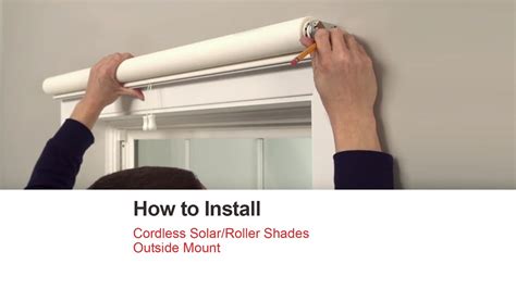 Bali Blinds How To Install Cordless Solarroller Shades Outside