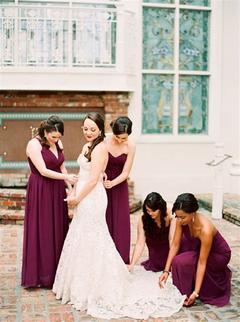 Burgundy Bridesmaid Dresses Make Your Fall Wedding Stand Out