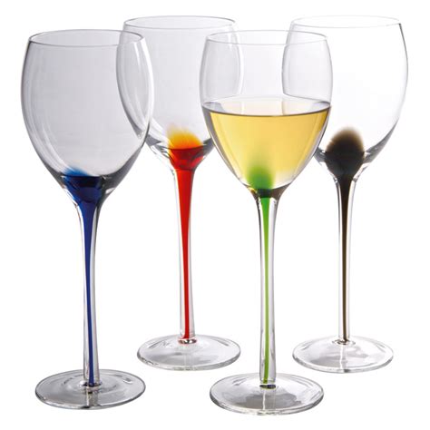 Artland Splash Wine Glass Set Of 4