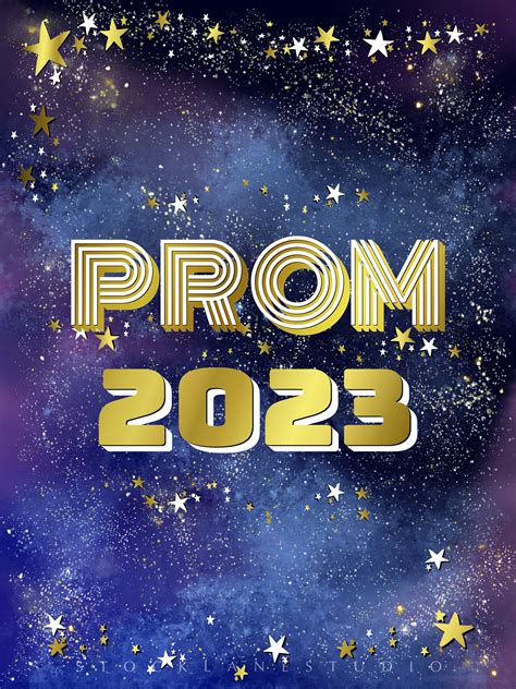 Printable Prom 2023 Event Poster Yard Sign Banner Blue Etsy Norway