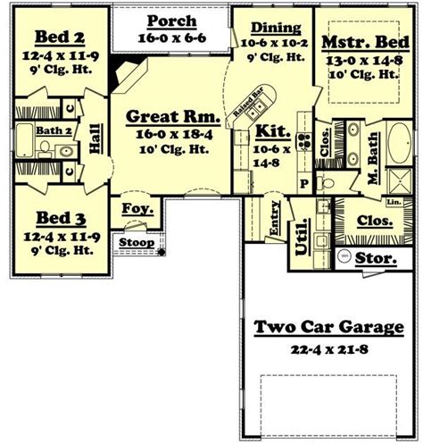 1600 Square Foot House Plans 1600 Square Feet 3