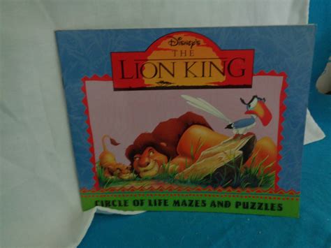 1996 Disneys The Lion King Circle Of Life Mazes And Etsy Israel