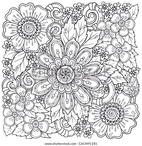 Maybe you would like to learn more about one of these? Ethnic Floral Zentangle Doodle Background Pattern Stock ...