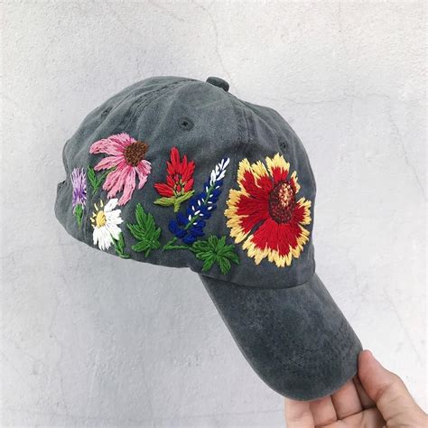 Hand Embroidered Hat Embroidered Baseball Caps Custom Embroidered Hat