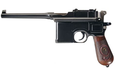 Mauser Model 1896 Red 9 Broomhandle Semi Automatic Pistol