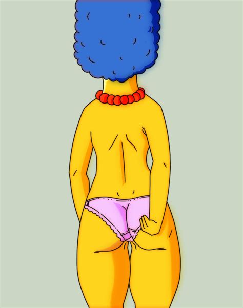 Rule 34 Bilions Blue Hair Cartoon Network Marge Simpson Necklace Nice Ass Poster Purple