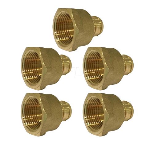 Pex is not a credit card; The Plumber's Choice 1/2 in. Brass PEX Barb x 3/4 in. Female Pipe Thread Adapter Fitting (5-Pack ...
