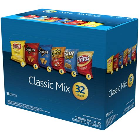 Frito Lays Classic Mix Variety Pack 32 1 Oz Bags