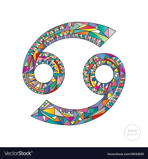 This will unfold in connection with a former, current or potential partner (most likely) or a family member. Cancer zodiac sign horoscope Royalty Free Vector Image