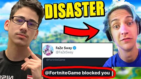 Faze Sway Blocked By Fortnite Epic Not Paying Ninjas Events Whats
