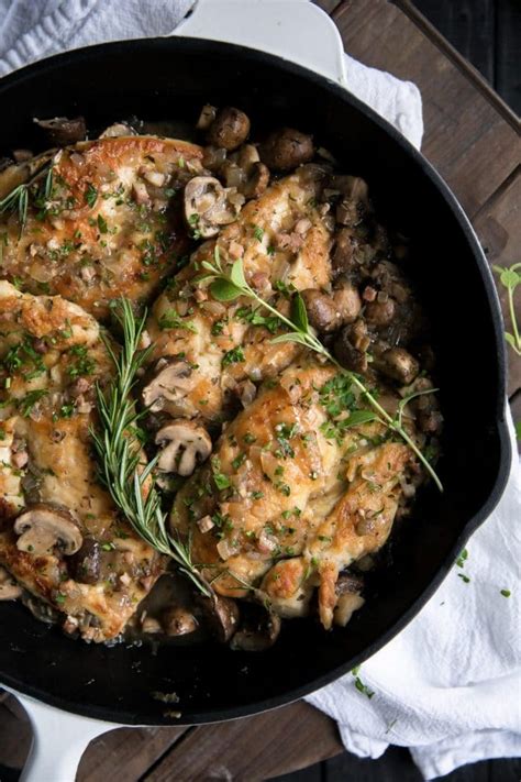 Easy Skillet Chicken Marsala With Pancetta The Forked Spoon