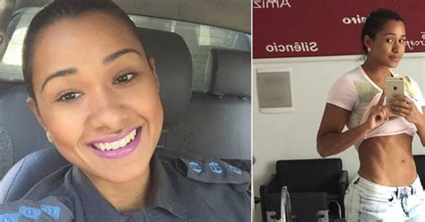 brazilian policewoman s explicitly bold pictures are out when she did this thatviralfeed