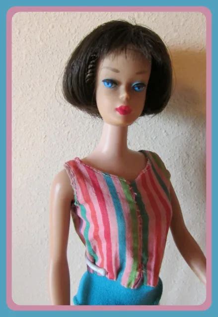 Vintage 1070 Mattel American Girl Barbie Bl 1965 Brunette Repair Tlc Neck Leg 119 50 Picclick