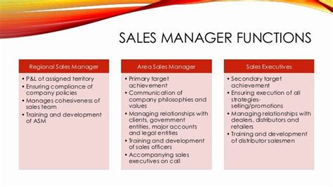 Regional Sales Manager Job Description Lovely Sales Management Fmcg