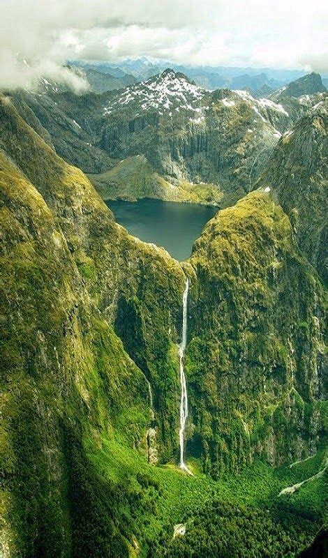 sutherland falls at lake quill zew zealand places to travel places to see places to visit