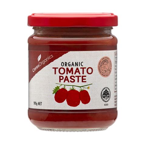 Tomato Paste Organic 190g Amore Food Market And Cafe
