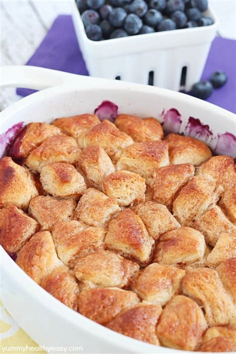 Peaches and sugar in baking dish. easy peach cobbler using canned biscuits