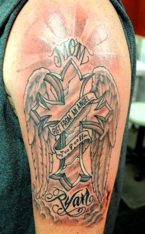 39 Memorial Cross Tattoos Ideas