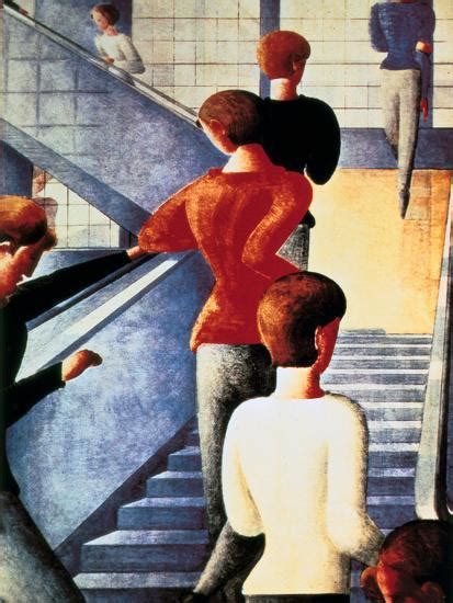 Stairs To The Bauhaus 1932 Giclee Print Oskar Schlemmer