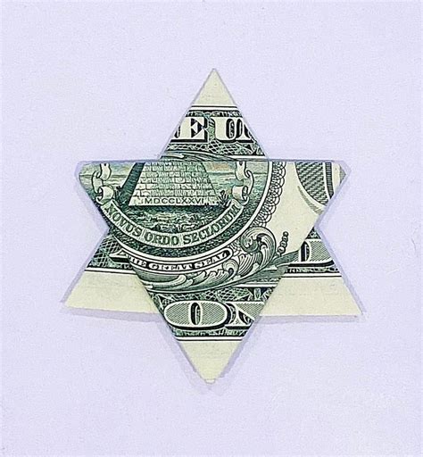 One Dollar Bill Star Of David Money Origami Etsy