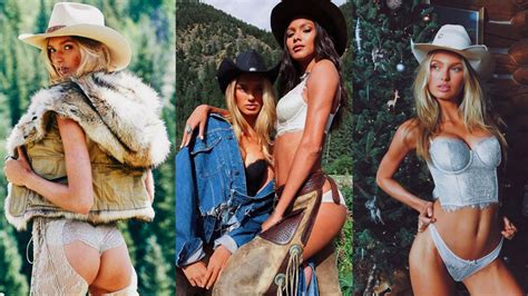 Victoria S Secret Angels Become Cowgirls In Colorado For Holiday Shoot Lifewithoutandy