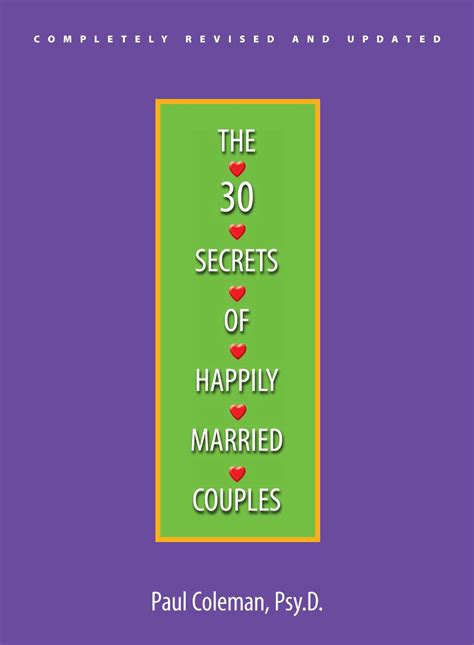 The 30 Secrets Of Happily Married Couples Ebook By Paul Coleman
