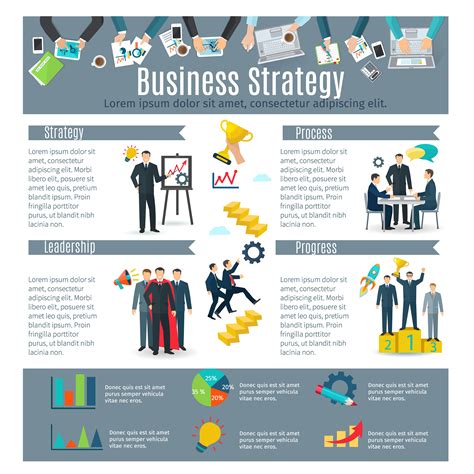Business Strategy Infographic Set 472295 Vector Art at Vecteezy