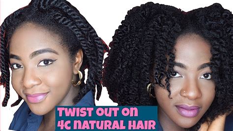 Easy Defined Twist Out On 4c Natural Hair Youtube