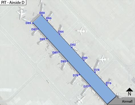 Pittsburgh Airport Pit Airside D Map