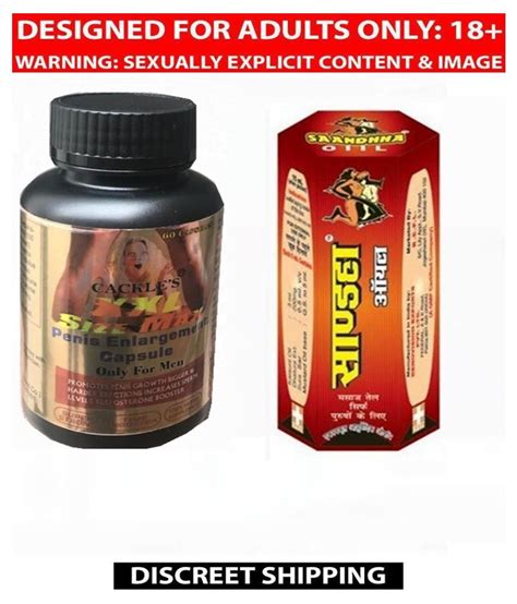 Cackles Xxl Size Max Penis Enlargement 60 Capsule And Repl Saandhha Massage Oil 15ml For Men