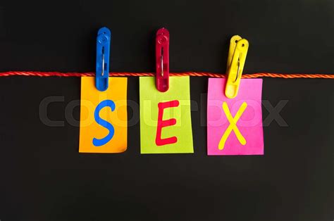Sex Word Stock Image Colourbox