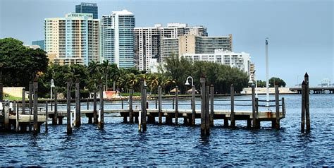 Hd Wallpaper Beach Bridge Cities Florida Lifeguardtower Marina