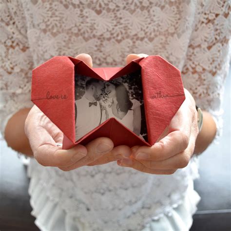 Personalised Origami Heart Photo Keepsake By Hello Ruth