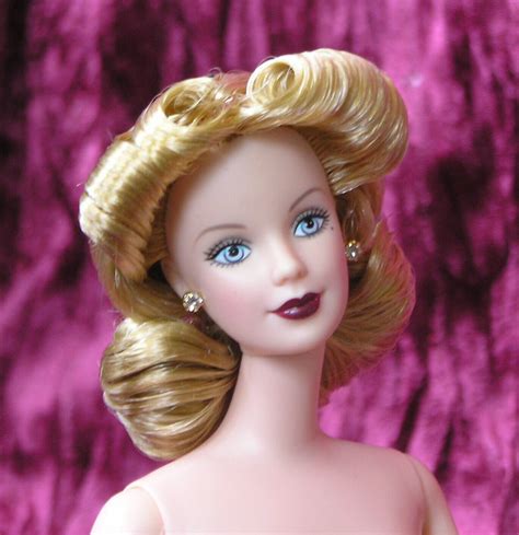 Nude Barbie Updo Retro Blonde Victory Curls Hair Tnt Blue Eyes Mackie