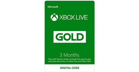 Microsoft Xbox Live Gold Membership 3 Months Price